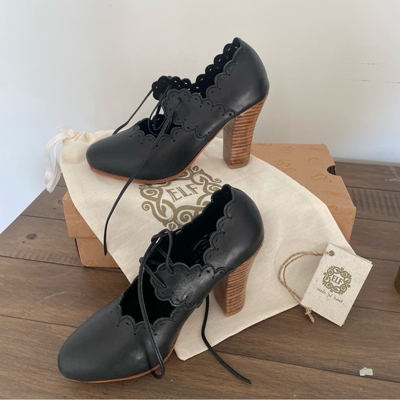 ELF handmaid Paradise Bird Leather Heels - Picture 2 of 8